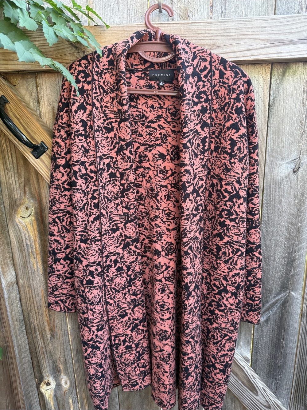 Premise Open Jacquard Cardigan